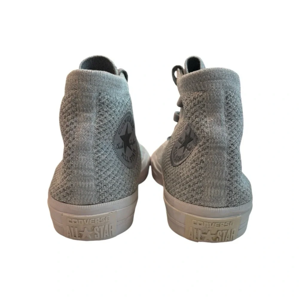 Converse Chuck Womens Size 7 Flyknit Gray High Top Sneakers 2017 Style 156735C